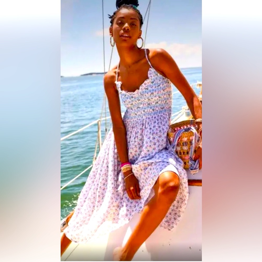 Loveshackfancy Canyon Dress in blue